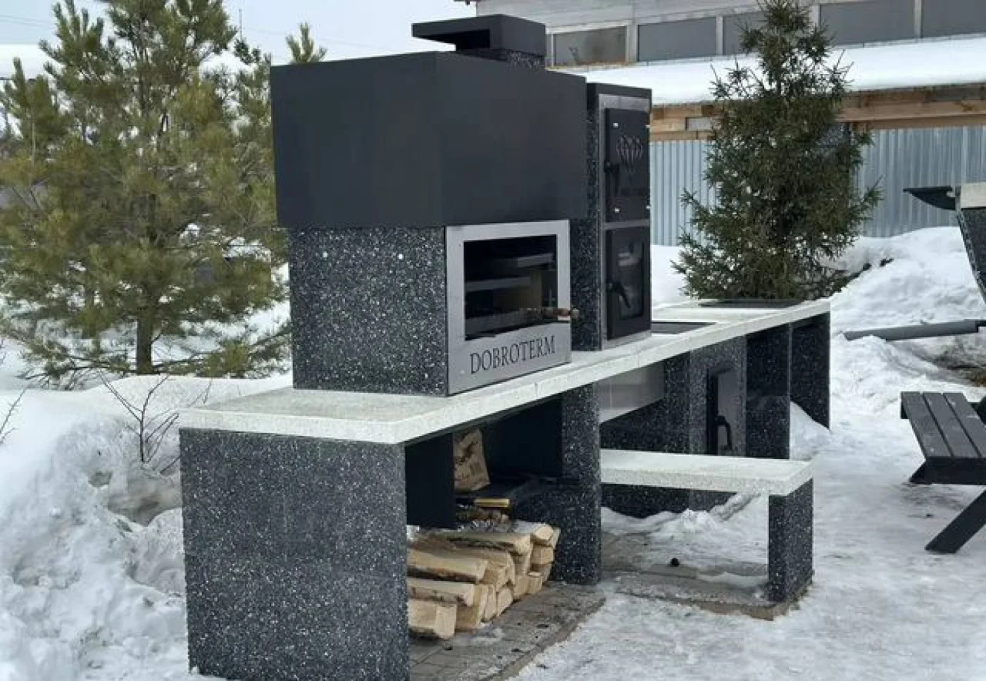 Модульная кухня из натурального камня